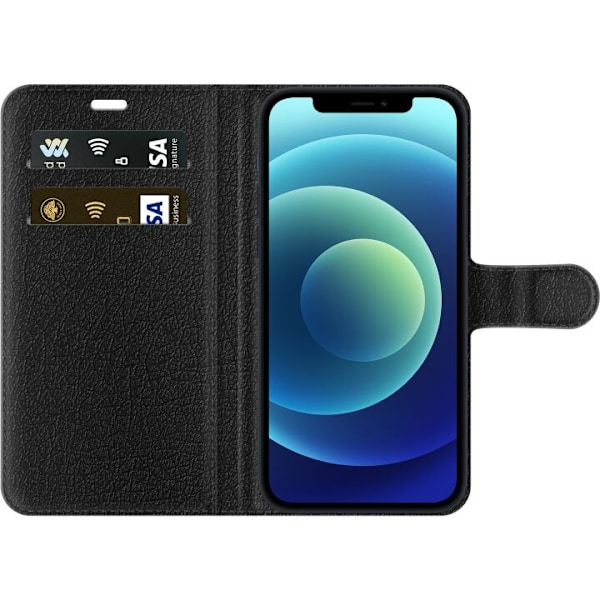 Apple iPhone 12 mini Lommeboketui Svarte Bølger