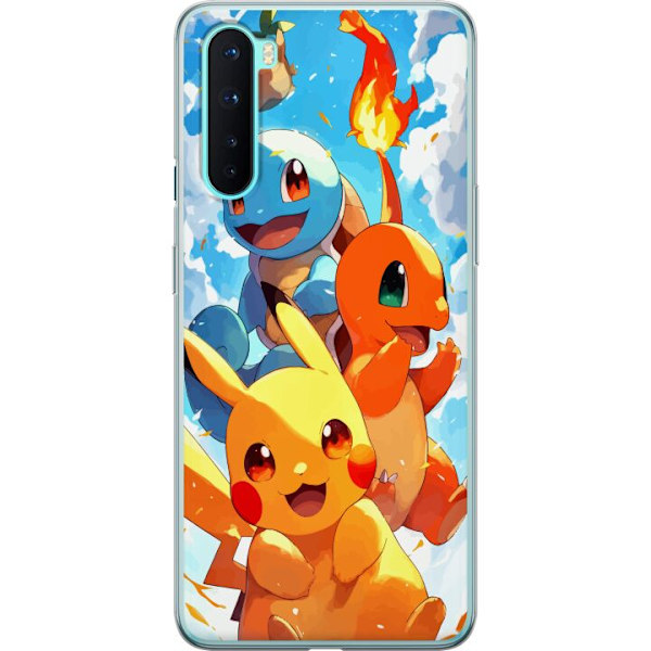 OnePlus Nord Läpinäkyvä kuori Pocket Creatures - innoittanu