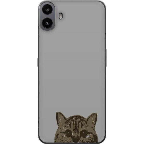 Nothing CMF Phone 1 Genomskinligt Skal Grå Kattblick – stil