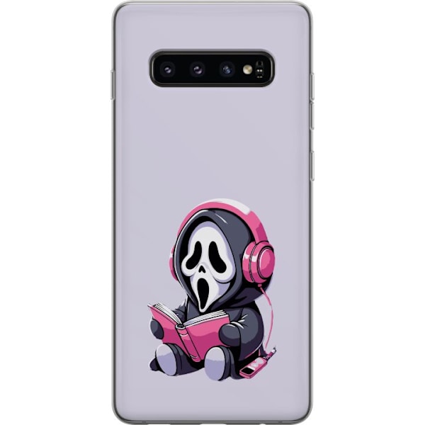 Samsung Galaxy S10 Genomskinligt Skal Scream