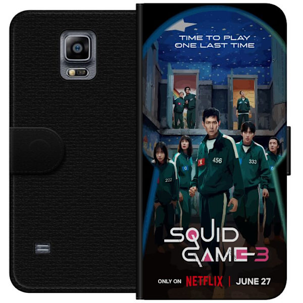 Samsung Galaxy Note 4 Plånboksfodral Squid Game Säsong 3 Seriefigurer Populärt TV Serie Motiv Ikoner Spänning Drama Asiatisk Design Trend
