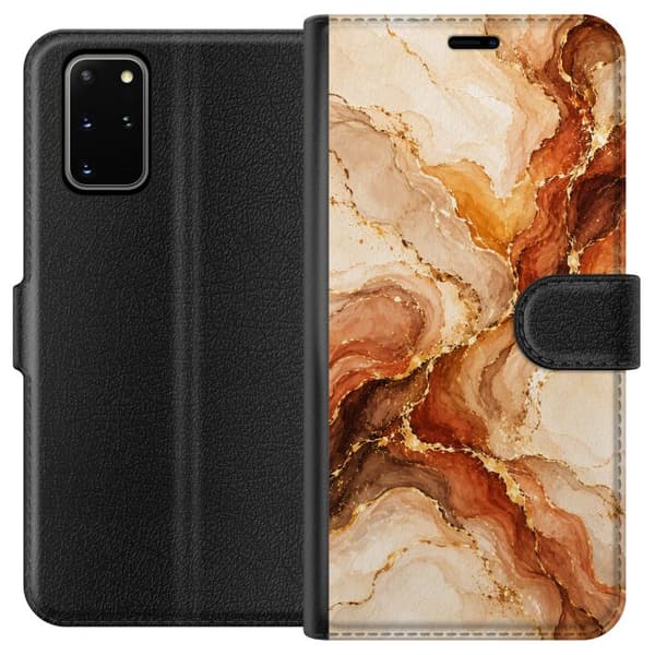 Kompatibel Tegnebogsetui til Samsung Galaxy S20+ Høstagat beige