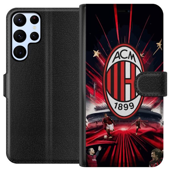 Samsung Galaxy S22 Ultra 5G Lommeboketui AC Milan