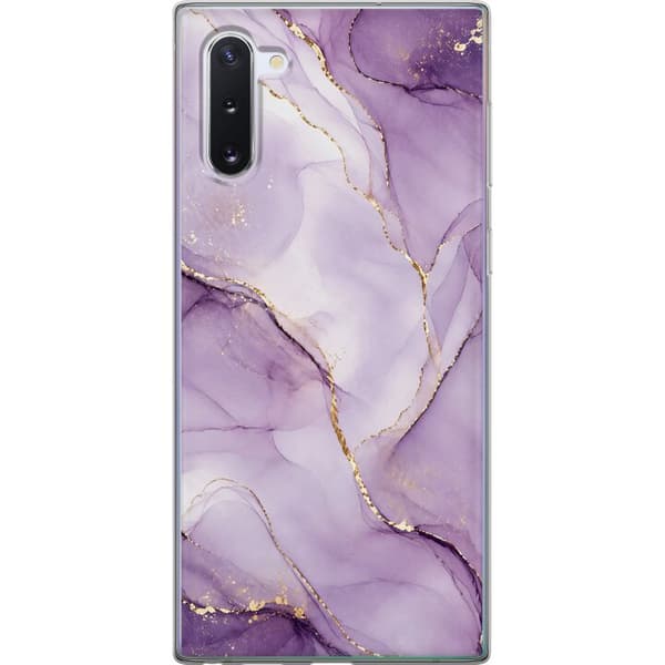Kompatibelt Mobildeksel til Samsung Galaxy Note10 Syrinlilla gullflyt lila