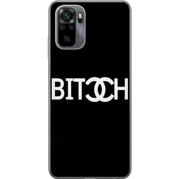 Xiaomi Redmi Note 10 Genomskinligt Skal Bitch Chanel Inspirerad Streetstyle Mode Textmotiv Trend Fashion Ikonisk Stil Urban Design