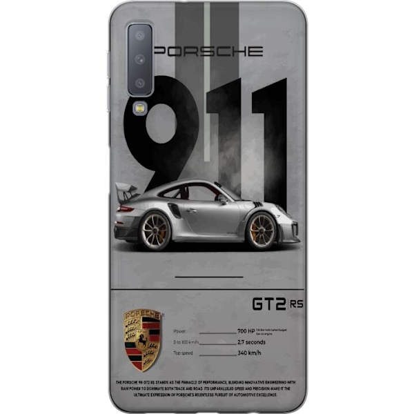 Samsung Galaxy A7 (2018) Gennemsigtig cover Porsche 911