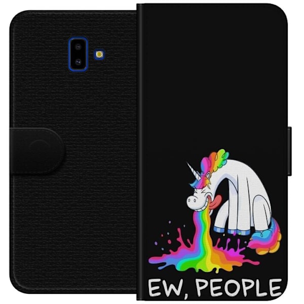 Samsung Galaxy J6+ Tegnebogsetui EW People Unicorn