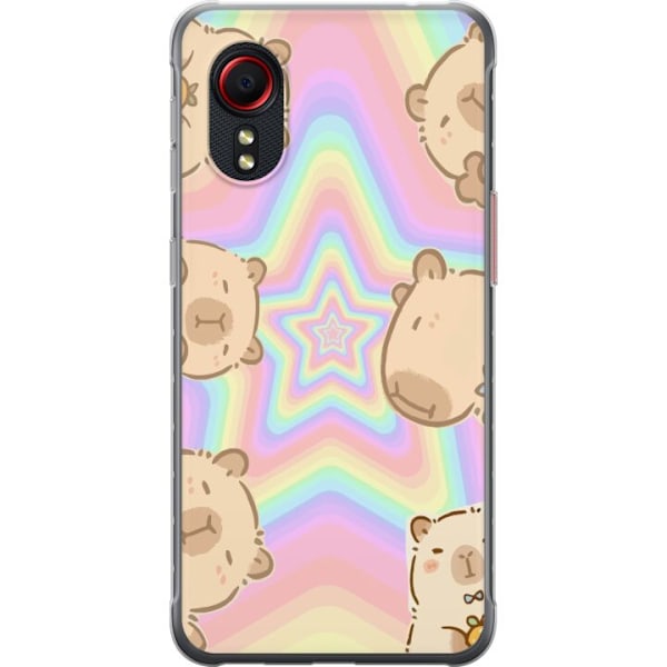 Samsung Galaxy Xcover 5 Gennemsigtig cover Kawaii Capybara Galaxy Sød Anime Dyr Rummotiv Kawaii Trend Gave TikTok Design