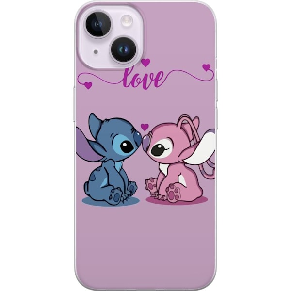 Apple iPhone 15 Läpinäkyvä kuori Lilo & Stitch – Angel Ed
