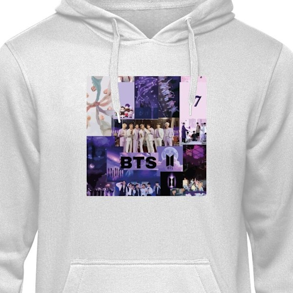 Hoodie för Vuxen | Bekväm Huvtröja BTS grå XL