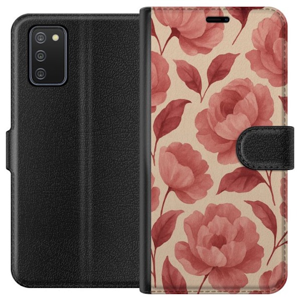 Samsung Galaxy A02s Plånboksfodral Rose Bloom