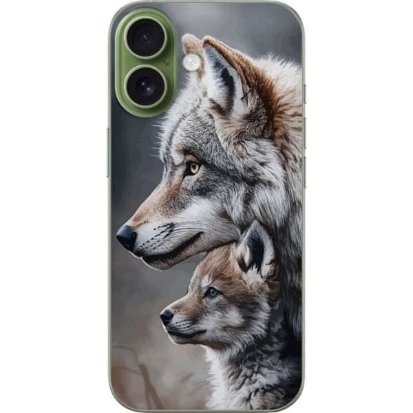 Kompatibelt Mobildeksel til Apple iPhone 17 Ulver Ville Wolf Dyr Mystikk
