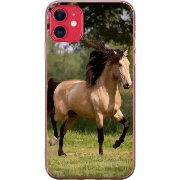 Apple iPhone 11 Gennemsigtig cover Hest
