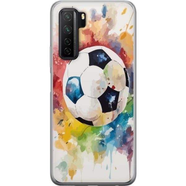 Huawei P40 lite 5G Gjennomsiktig deksel Fotball