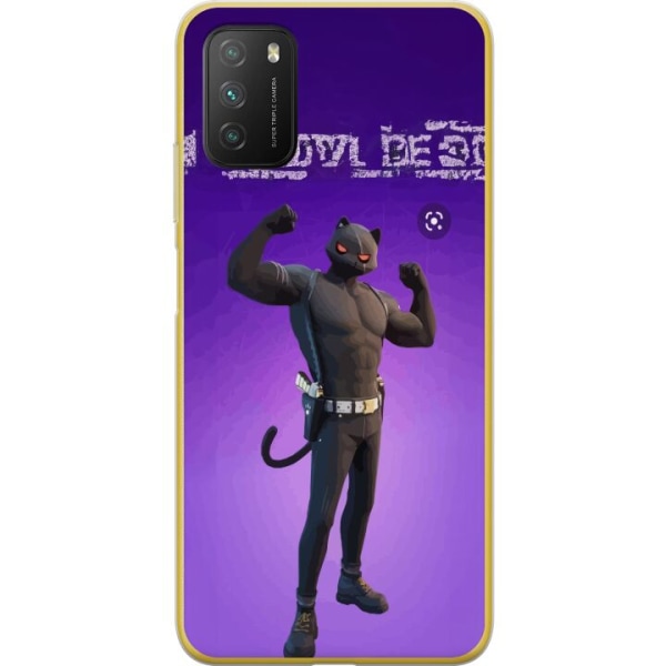 Xiaomi Poco M3  Gennemsigtig cover Fortnite - Meowscles