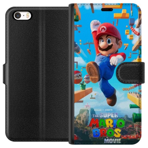 Apple iPhone SE (2016) Tegnebogsetui Super Mario Bros