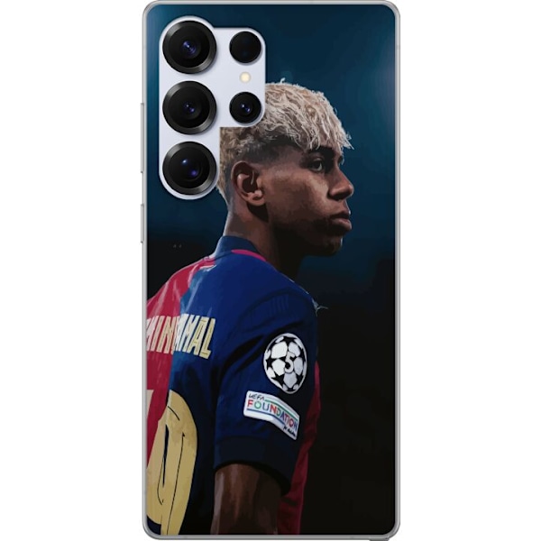 Samsung Galaxy S25 Ultra Genomskinligt Skal Lamine Yamal – Barcelonas Wonderkid i Fokus