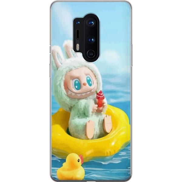 OnePlus 8 Pro Läpinäkyvä kuori Labubu Stripe Attack - Raida