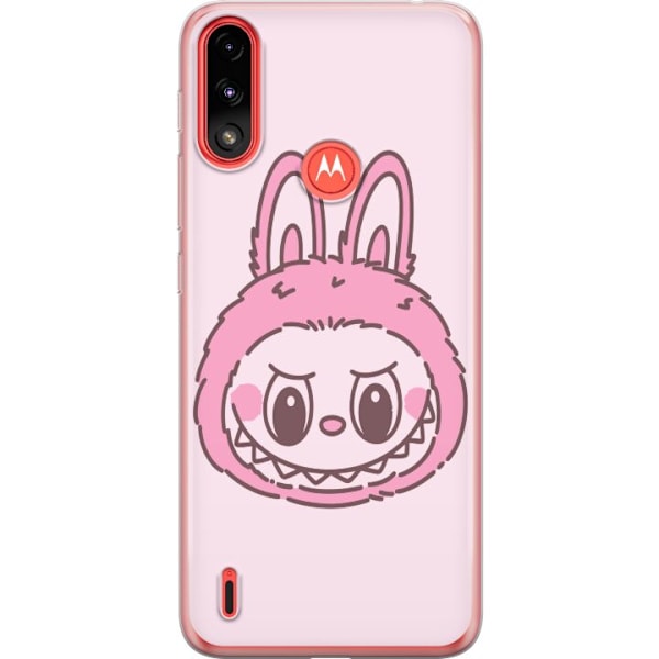 Motorola Moto E7 Power Läpinäkyvä kuori Labubu Eläinradan