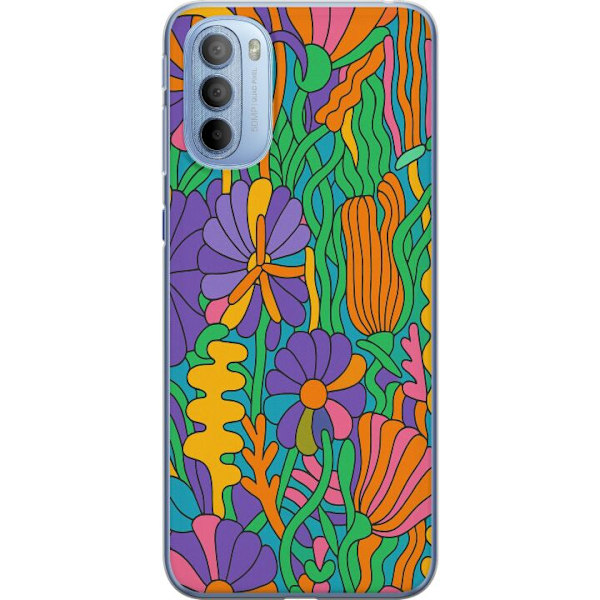 Motorola Moto G31 Läpinäkyvä kuori Värien räjähdys