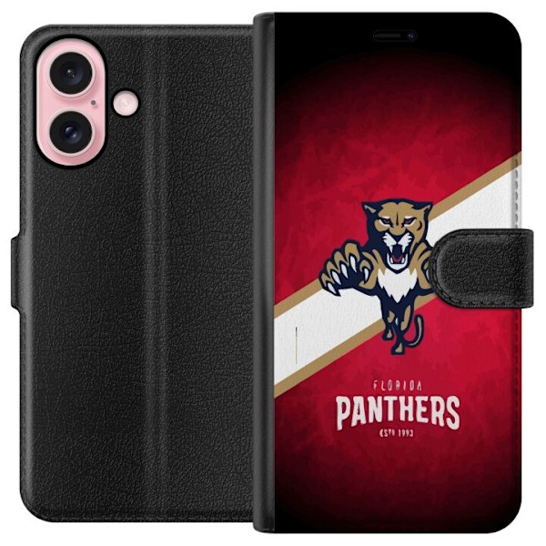 Apple iPhone 16 Lompakkokotelo Florida Panthers (NHL)