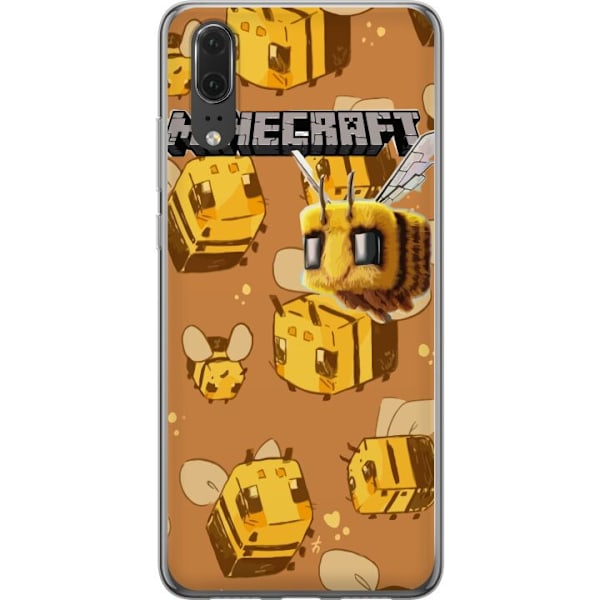 Huawei P20 Genomskinligt Skal Minecraft Bi