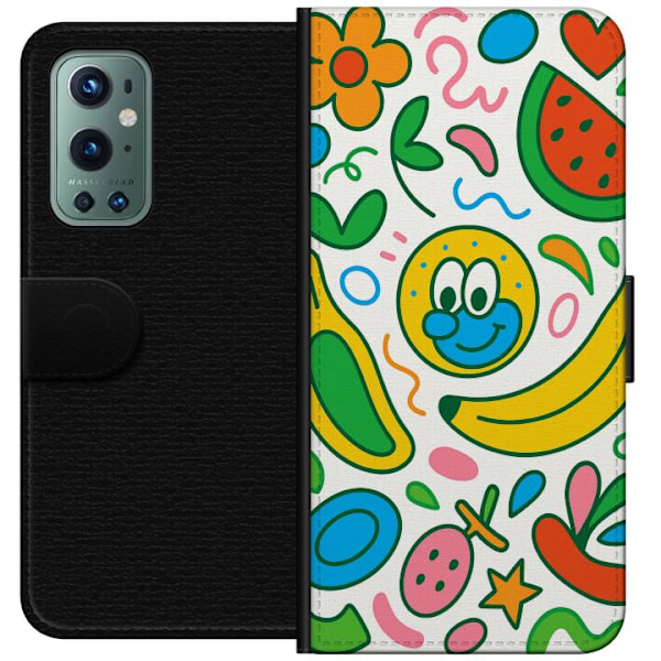 OnePlus 9 Pro Tegnebogsetui Sommerfugle Slør
