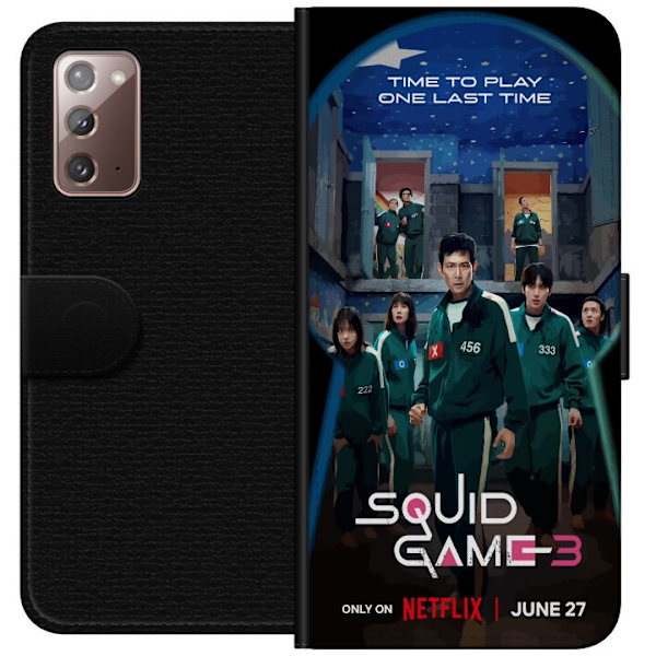 Samsung Galaxy Note20 Plånboksfodral Squid Game Säsong 3 Seriefigurer Populärt TV Serie Motiv Ikoner Spänning Drama Asiatisk Design Trend