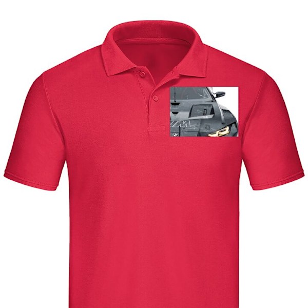 Poloshirt til Voksen | Elegant Poloshirt BMW Rød Medium