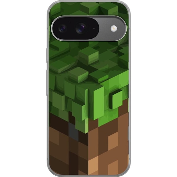 Google Pixel 9 Pro Läpinäkyvä kuori Minecraft