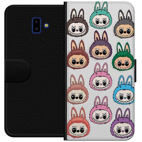 Samsung Galaxy J6+ Lompakkokotelo Labubu Macaron Monster - Sö