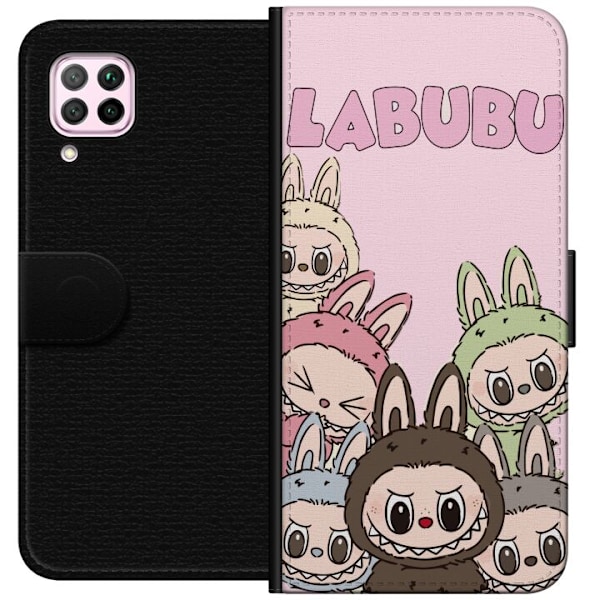 Huawei P40 lite Tegnebogsetui Labubu Classics