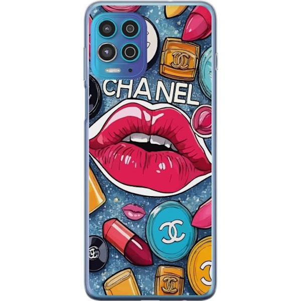 Motorola Moto G100 Genomskinligt Skal Chanel Lips