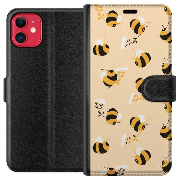 Kompatibel Tegnebogsetui til Apple iPhone 11 Bi Bumle Mønster