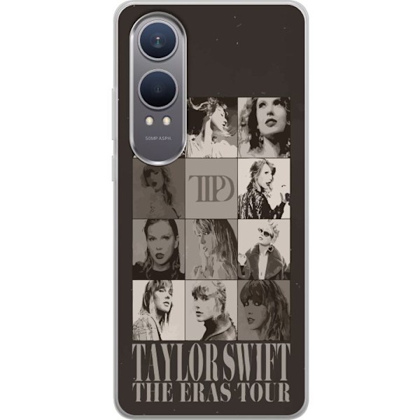 OnePlus Nord CE4 Lite Gennemsigtig cover Taylor Swift Sort/Hvi