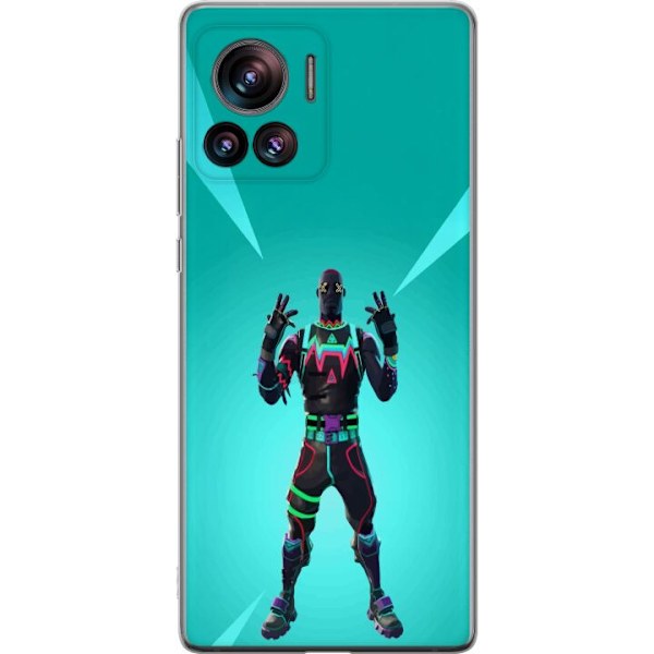 Motorola Edge 30 Ultra Läpinäkyvä kuori musta ritari fortnite
