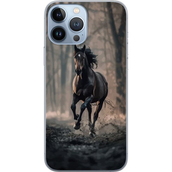 Apple iPhone 13 Pro Max Genomskinligt Skal Springande Häst
