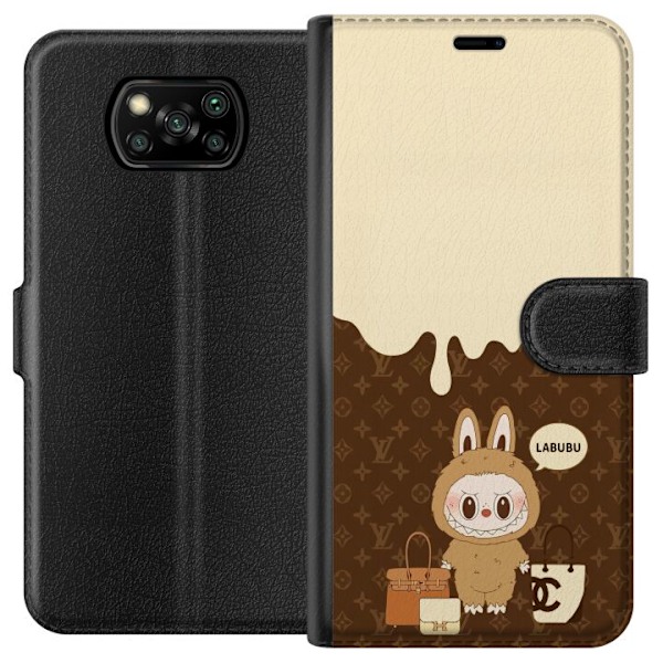 Xiaomi Poco X3 NFC Tegnebogsetui Labubu Blue Chill - Blå tone