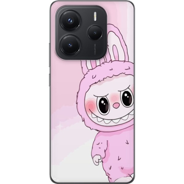 Xiaomi Redmi Note 14 Genomskinligt Skal Labubu Bunny Series