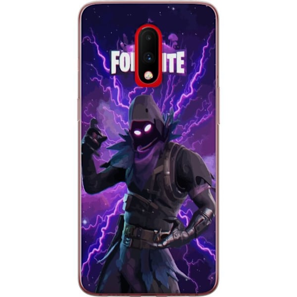 OnePlus 7 Läpinäkyvä kuori Fortnite Raven