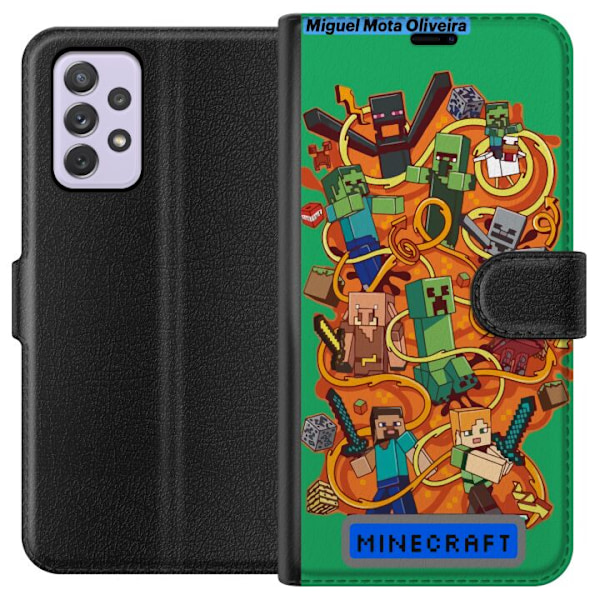 Samsung Galaxy A52s 5G Tegnebogsetui Minecraft
