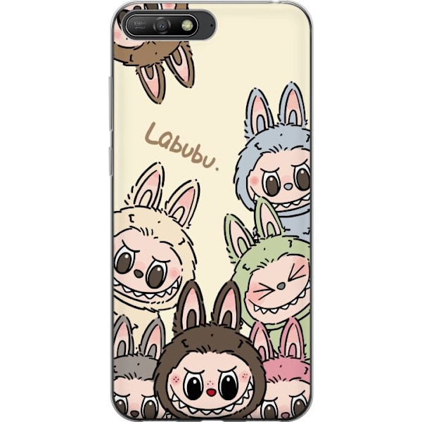 Huawei Y6 (2018) Läpinäkyvä kuori Labubu Pastel Collection