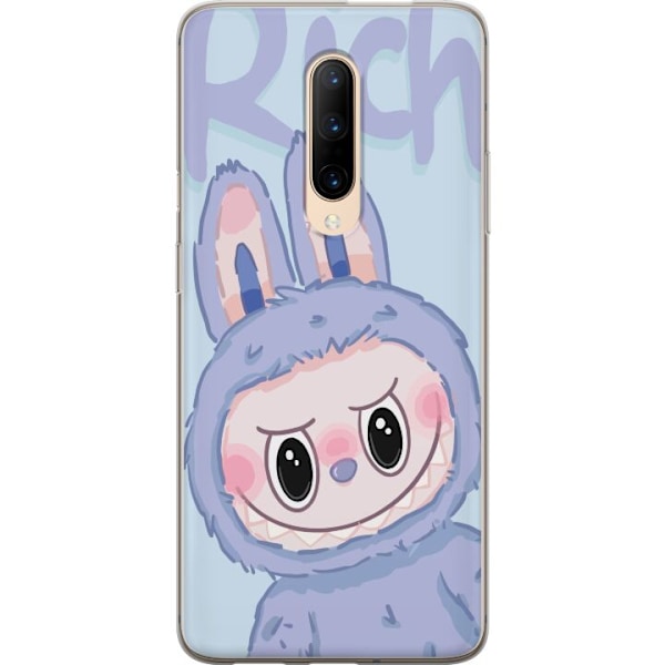 OnePlus 7 Pro Läpinäkyvä kuori Sininen Jänis Labubu