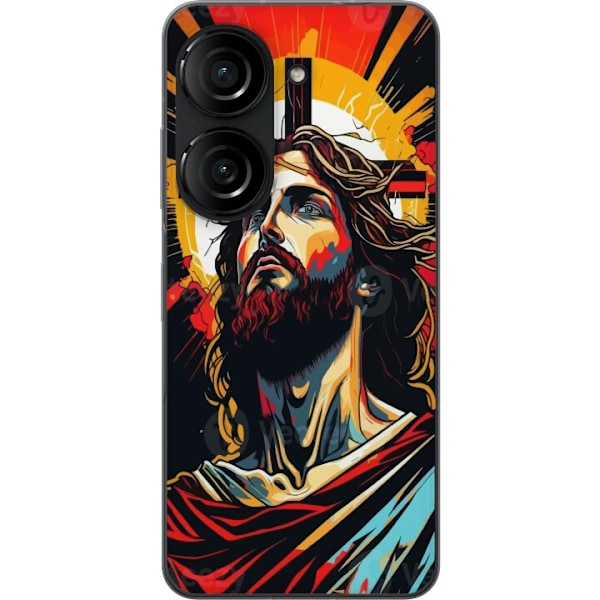 Asus Zenfone 10 Gjennomsiktig deksel Jesus & Kort - religiøst