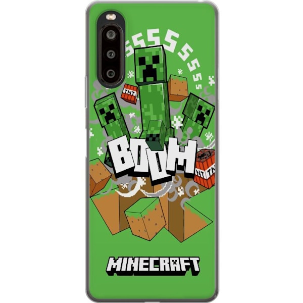 Sony Xperia 10 II Gennemsigtig cover Minecraft Boom