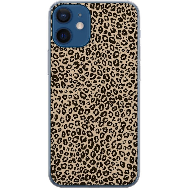Apple iPhone 12 mini Läpinäkyvä kuori Taite Leopardeista