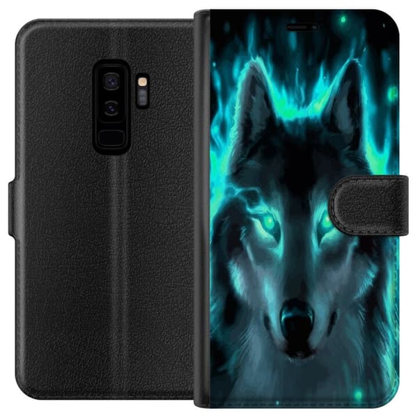 Kompatibel Tegnebogsetui til Samsung Galaxy S9+ Ulve