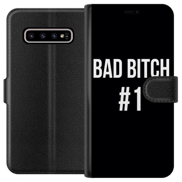 Kompatibelt Lommeboketui til Samsung Galaxy S10+ Bad Bitch #1