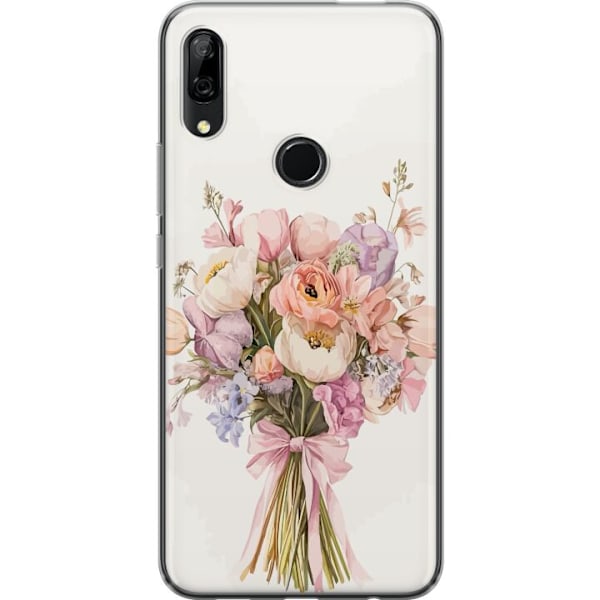 Huawei P Smart Z Läpinäkyvä kuori Kännykkäkuori värikkäällä kukkakimpulla romanttisessa tyylissä