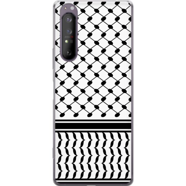 Sony Xperia 1 II Gennemsigtig cover Keffiyeh mønster
